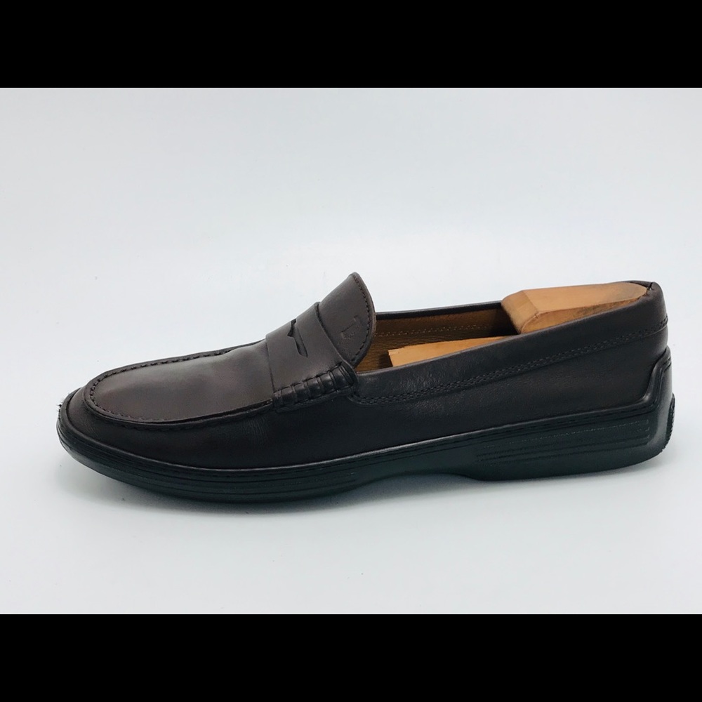 Tods Peter Penny Loafer Moc Leather Slip On Shoes - Picture 1 of 8